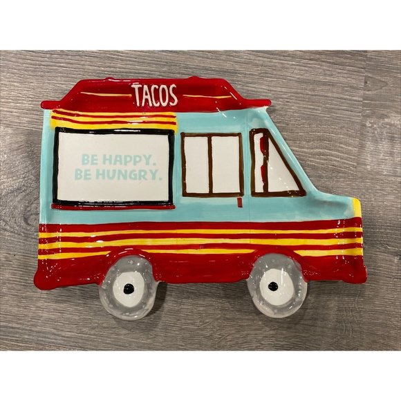 Other - Taco Truck Transpac Serving Platter Tray Emily Dumas Be Happy Be Hungry